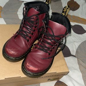 Dr. Martens burgundy boots